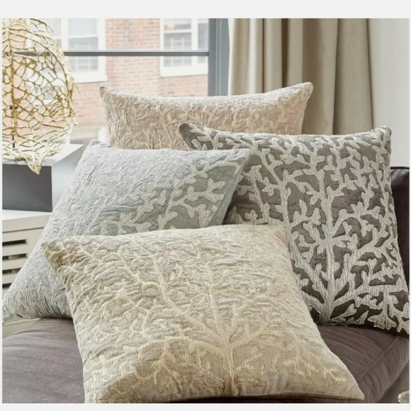 **MICHAEL ARAM Tree of Life Appliquéd Velvet Decorative Pillow, 20" x 20" - Picture 11 of 11